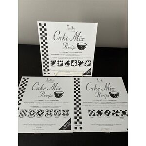 Set of 3 Miss Rosie's Cake MIX RECIPE 2, 3, 5Foundation Layer Cake 44 Cards Moda